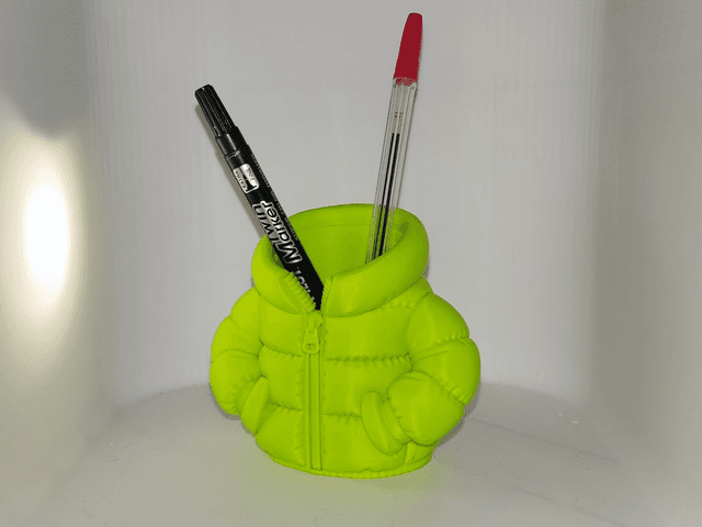 9cm Puffer Jacket Pencil Holder - Image 3