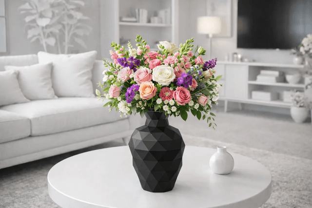 Modern Black Vase for Luxury Home Decor - Image 1