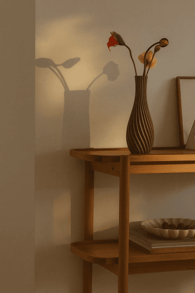 Modern Ripple Twist Vase - Image 1