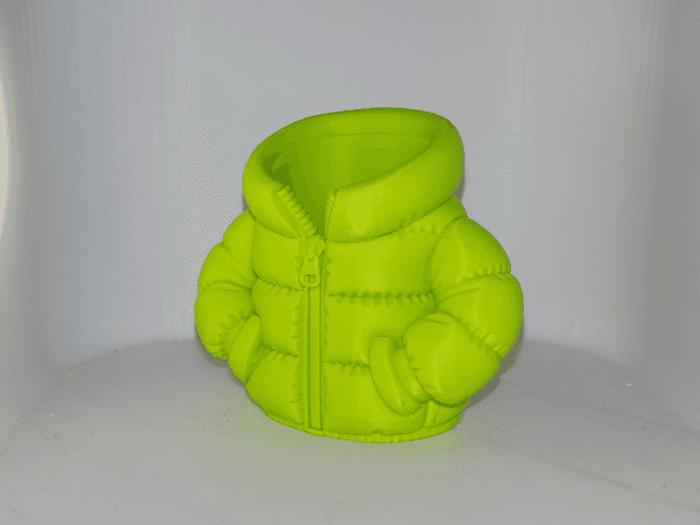 9cm Puffer Jacket Pencil Holder - Image 1