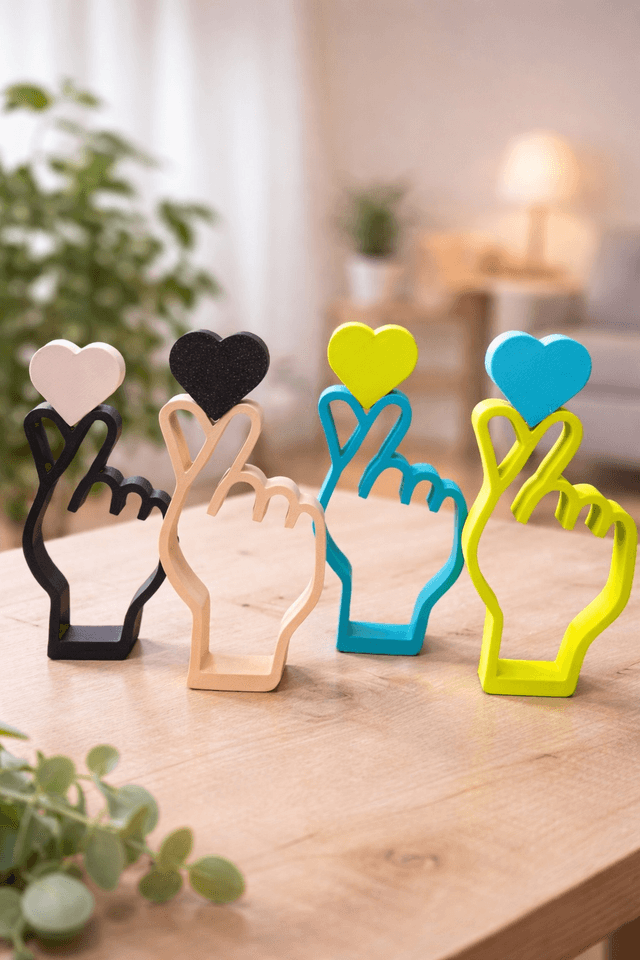 Korean I love you sign decoration - Image 2